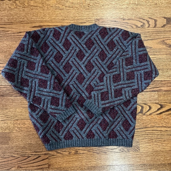Crossings Wool Blend Sweater Geometric Size Large - Picture 5 of 5